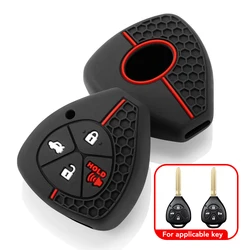 Premium Car Key Cover Case Shell - Luxury Auto Accessory (Black)