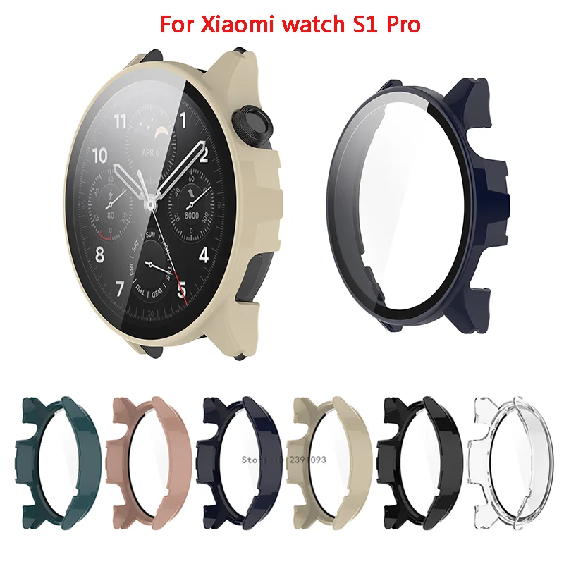 Premium Screen Protector Case for Xiaomi S1 Pro Smartwatch - Durable Hard Edge Protective Cover and Bumper Accessories