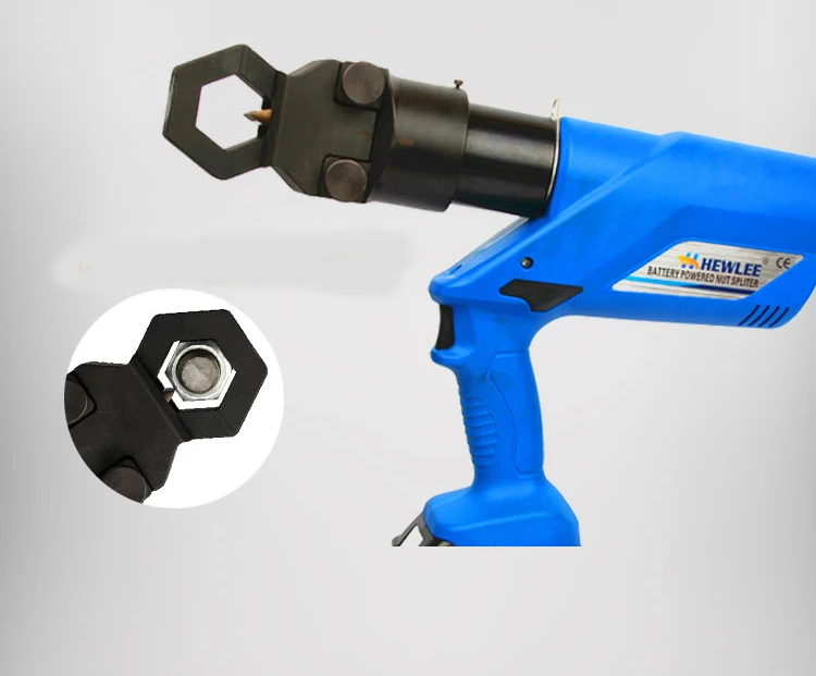 Rechargeable Hydraulic Nut Splitter M8–M24 Battery Powered Electric Nut Cutter and Crusher Tool for Bolt Removal detail image 3