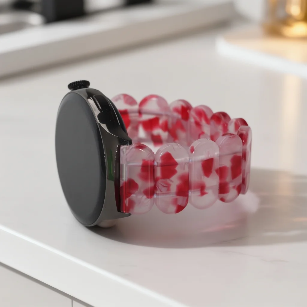 Elastic Resin Bracelet Band, Multiple Sizes, Universal Compatibility