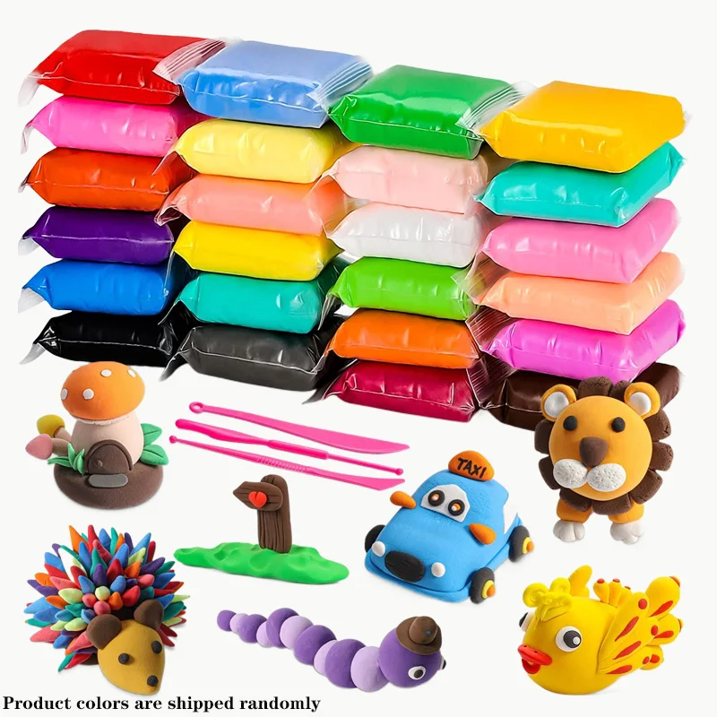 Christmas Gift Super Light Clay Space Clay Handmade Diy Modeling Plasticine 12/24/36 Color air dried clay set polymer clay polymer clay kit air dry clay