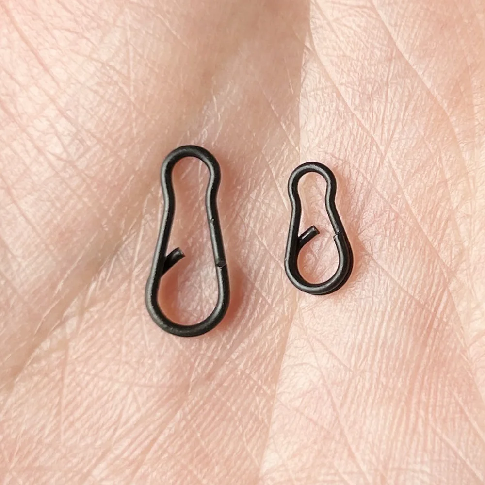 40pcs Quick Change Clips Carp Fishing Snap Duo Lock Swivel Rigging Link Accessories