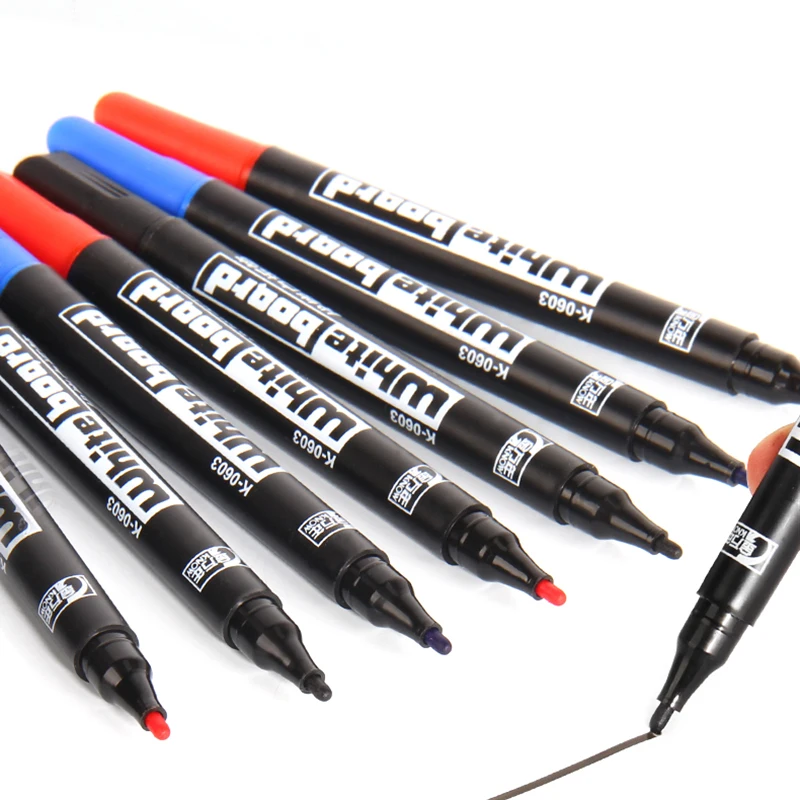 Premium Fine Point Black Dry Erase Markers - Low Odor for School, Office, and Home
