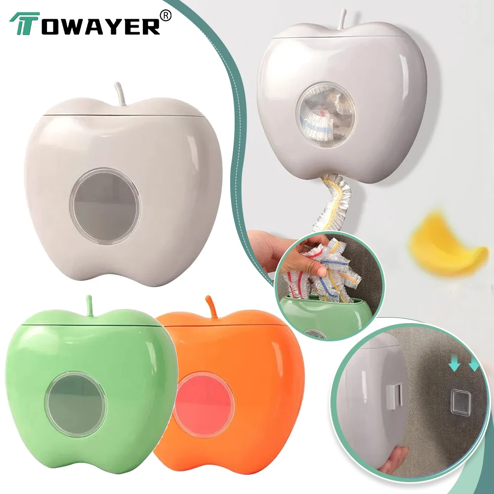 

Plastic Cling Film Storage Box Wall-mounted Dustproof Box Food Cover Plastic Wrap Rack Home Kitchen Storage Wrap Organization