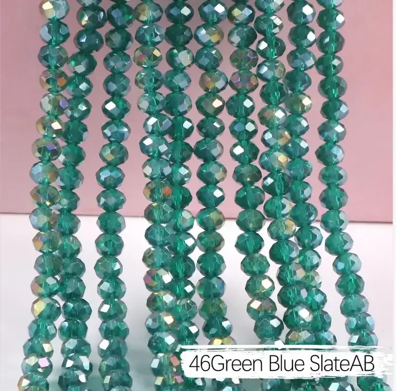 2mm 4mm 6mm 8mm Rondelle Austria Crystal Beads Faceted Glass Beads Loose Spacer Beads for DIY Bracelet Garment Making - Image 14