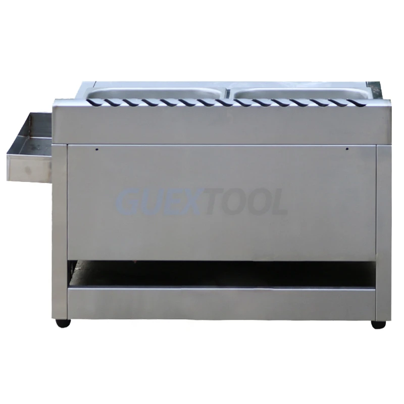 Commercial Gas Fryer Freidora de aire Energy Saving Double Cylinder Deep Fryer Stainless Steel French Fries Frying Machine 4