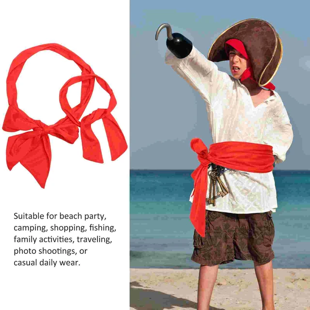 Bandana pirata para niños y mujeres, sombrero de cintura, accesorios de  fiesta, ropa de disfraz, pañuelo para la cabeza - AliExpress