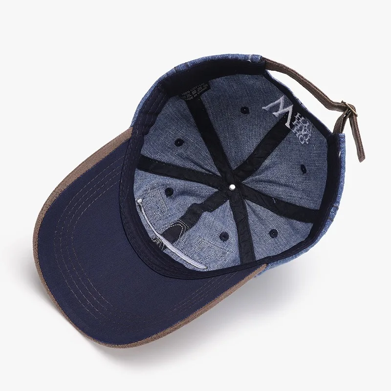 Hot Sale Unisex Washed Cotton Baseball Cap W Letter Embroidery Outdoor Casual Classic Hat for Women And Men