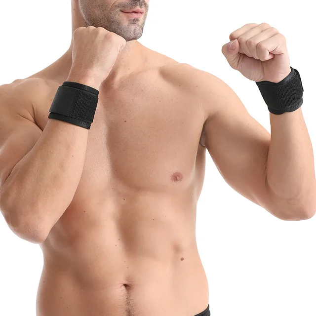 1Pc/2Pcs Sports Wrist Strap For Weightlifting Badminton Volleyball Fitness Tendon Sheath Protection Compression Wrist Strap 6
