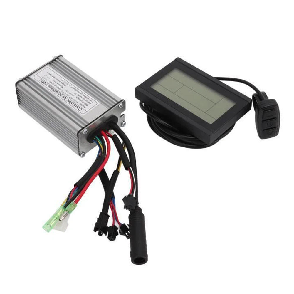 

350W Electric Bike KT Controller+LCD3 LCD Instrument 36V 48V Motor Controller Square Wave with Double Ends Light Cord SM Joint