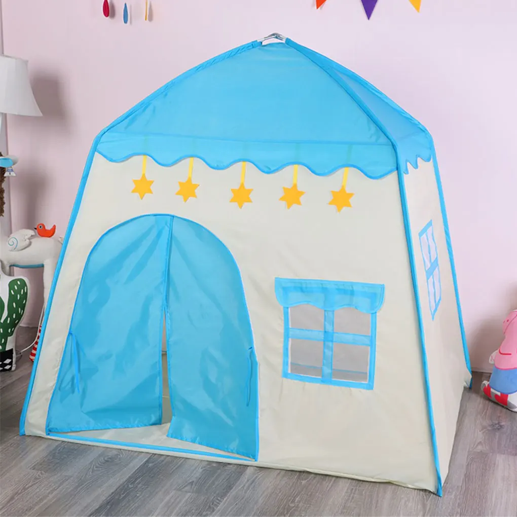 Cloth Portable Kids Play Tent Easy To Assemble Indoor And Outdoor Easy Assembly Children Playhouse portable toy gun model keychain alloy empire glock g17 pistol shape weapon mini metal shell ejection free assembly with box
