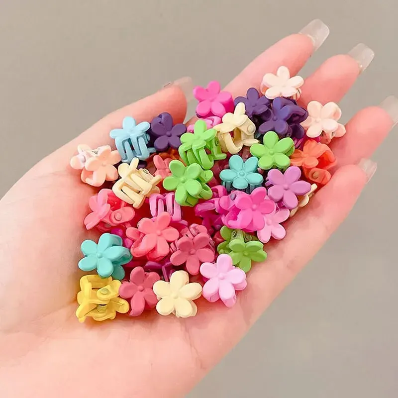 Hair Accessories 50pcs Minimalist Solid Hair Claw Mini Cute Banana Clip Cartoon Headwear Non Slip Hair Styling
