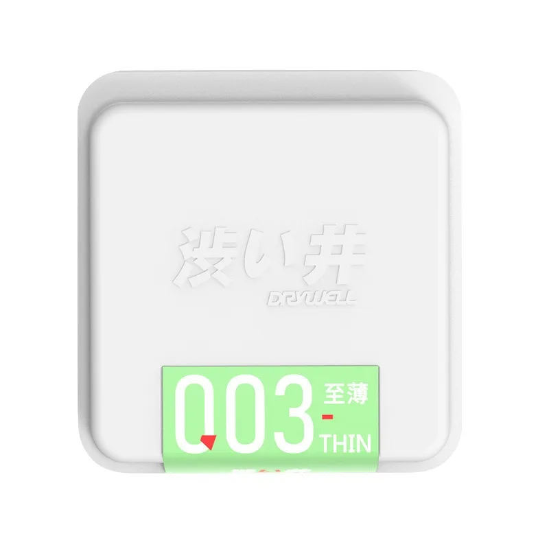 DRY WELL Ultrathin Ribbed Condoms Big Dotted More Lubricated Condom Long-lasting Sex Toys Safer Contraception Adult Games