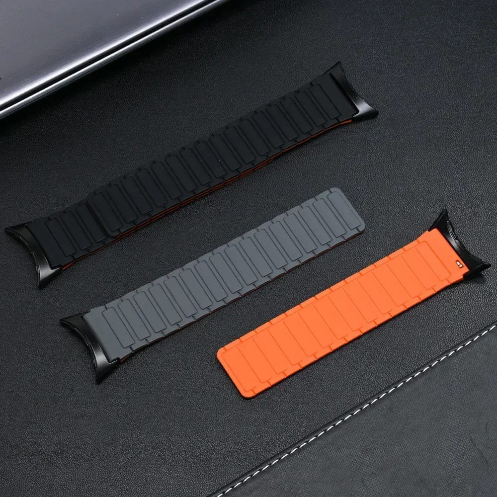 Magnetic Silicone Sport Band Wristband Replacement Bracelet