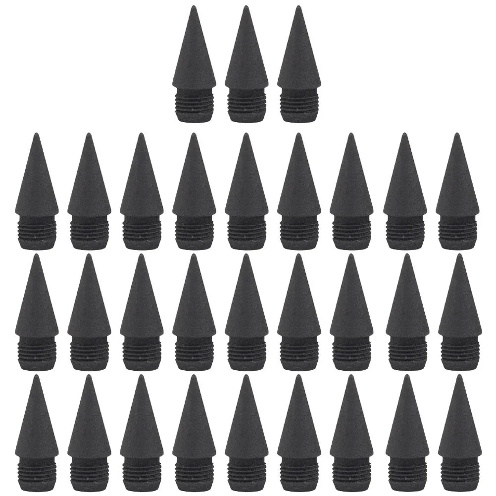 50 Pcs Replace Replacement Pencil Tip Student Lead Pencil Replaceable Heads Graphite Nibs electric body hair trimmer for men with vacuum replaceable ceramic blade heads groin hair trimmer for skin safety male razor men