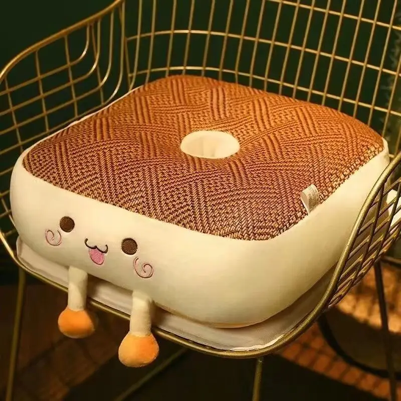 두꺼운 자동차 운전석 쿠션 학생 기숙사 창문 시트 패드 탈부착 커버 키 작은 사..