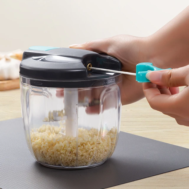 Hand Chopper Garlic Press Vegetable Fruit Twist Shredder Manual Meat  Grinder Chopper Garlic Crusher Cutter Home Kitchen Tools - AliExpress