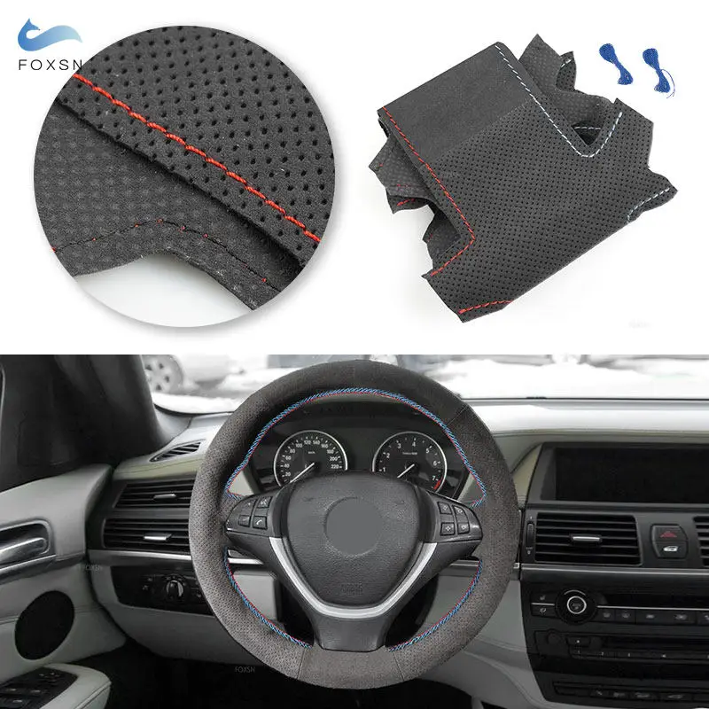 

Автомобильные аксессуары флуоресцентные для BMW X5 E70 2006-2013 X6 E71 2008-2014 E72 2009 2010 замшевая кожа красная синяя линия