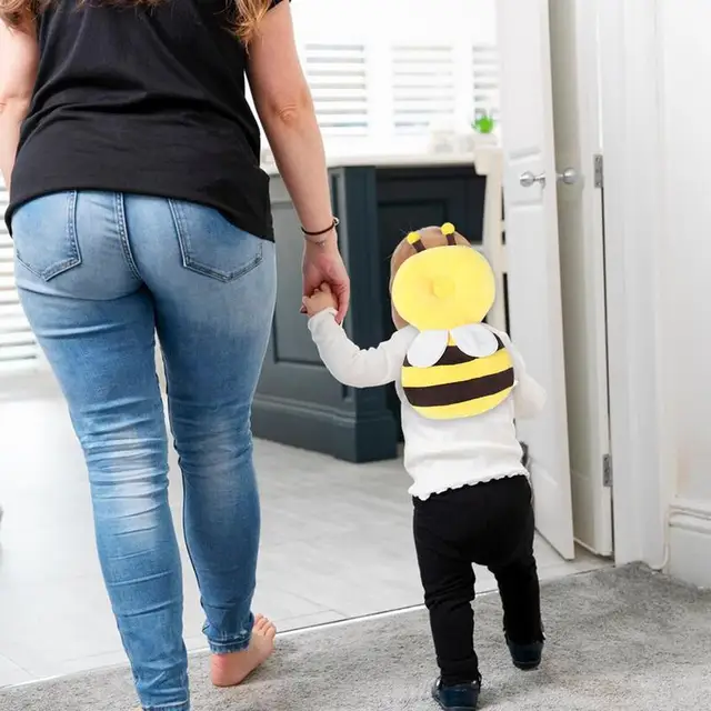 Baby Backpack Head Protection Pillow Head Protector Backpack Fall Protection Adjustable Head Back Guard Newborn Head Protection 2