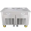 Round Pan Ice Cream Machine Double Barrel Commercial Stainless Steel Yogurt Rolls Maker 1
