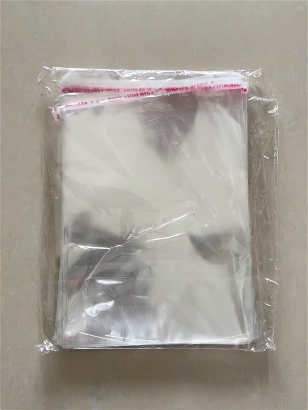 Bubble Mailers No airhole Large Size Transparent Self-adhesive Sealed Plastic Packaging Bag Resealable Cellophane OPP Fresh-keeping Gift Bag