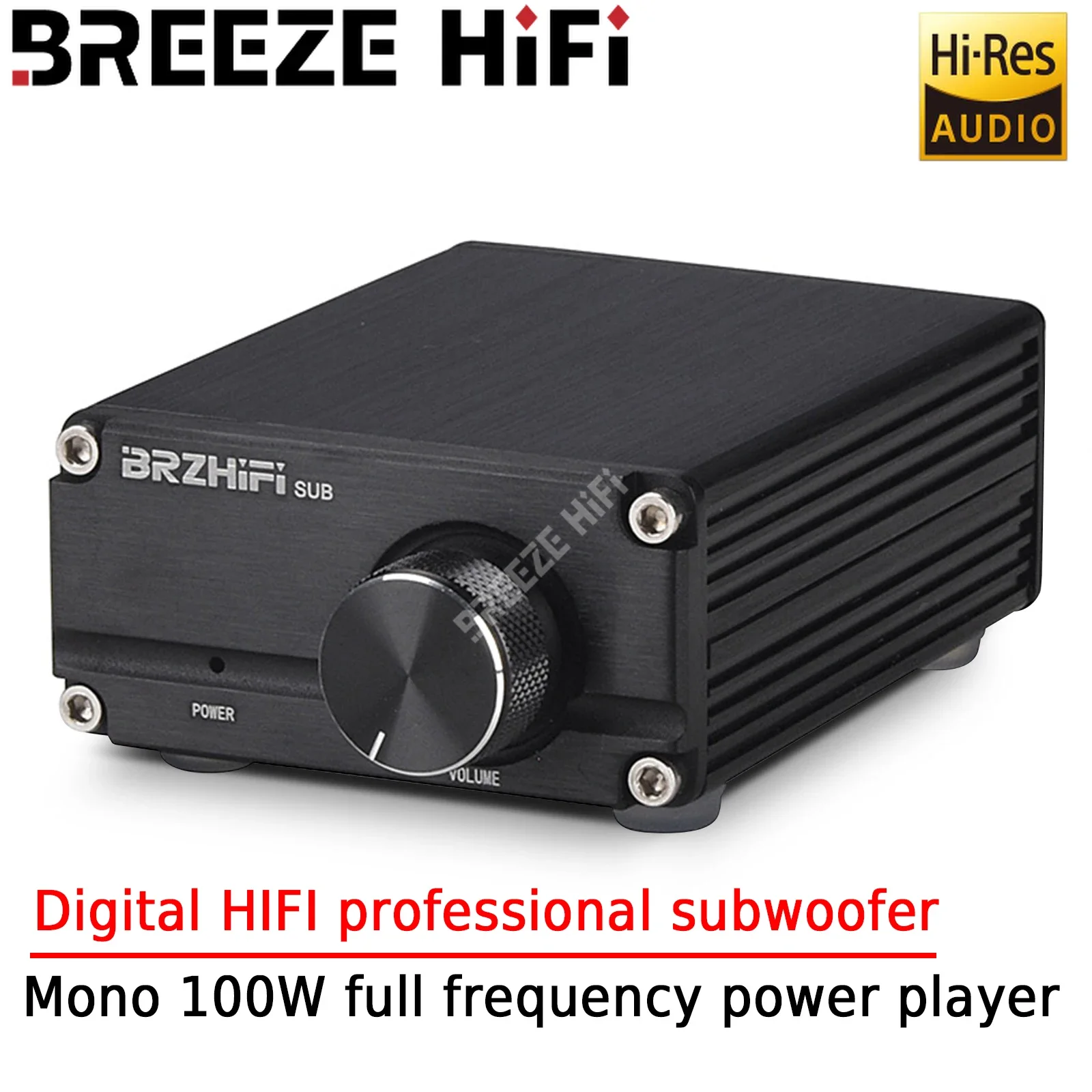 

BREEZE HIFI B3 Mono 100W Enthusiast Grade Digital HIFI Professional Subwoofer Low Frequency Full Frequency Amplifier High Power