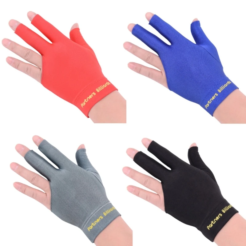 Pool Glove Left Right Hand 3 Fingers Breathable Billiard Glove for