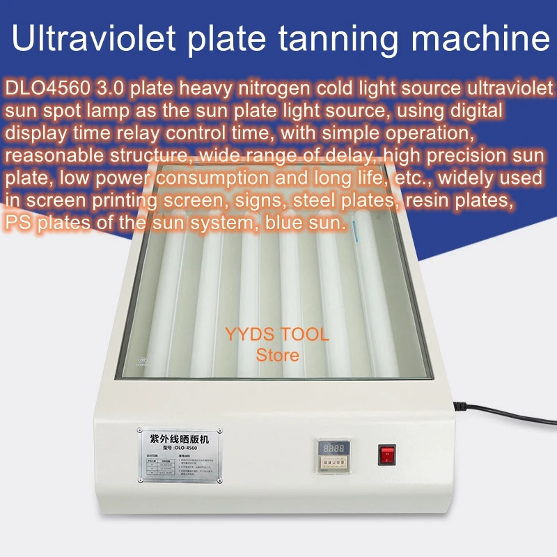 Screen printing and tanning machine LED lamp plate making machine diazo UV gallium iodide lamp effective area 45x60cm voxelab aquila s3 3d printer auto leveling dual gear direct extruder max 200mm s printing speed resume printing pei printing plate up to 300 celsius printing 4 3 inch knob screen 220 220 240mm