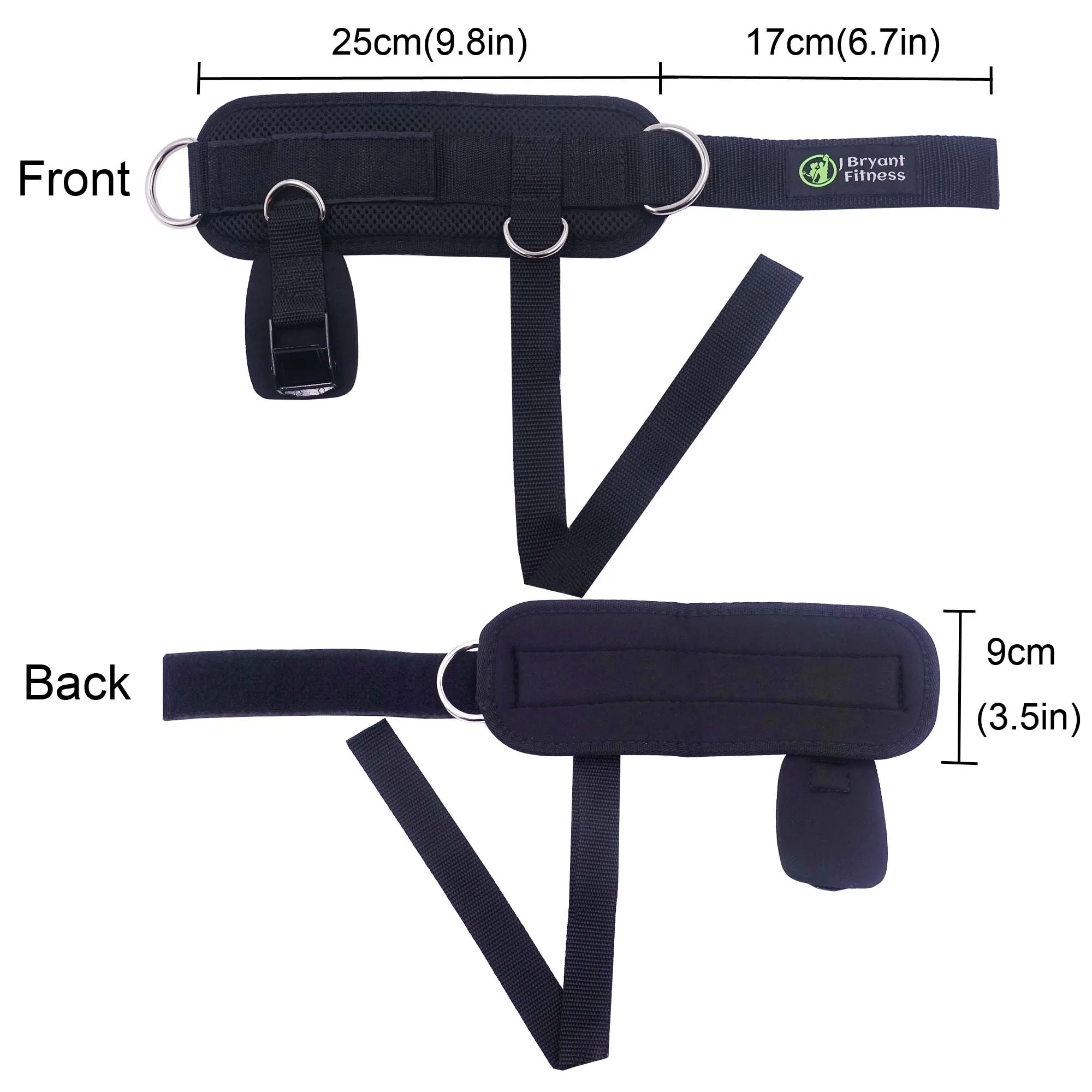 Fitness Adjustable Ankle Straps 4 D-rings for Cable Machines Comfort fit Neoprene Ankle Cuffs Booty Building Workout Trainer ankle straps fitness ankle straps