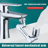 Rotating Faucet Extender,faucet Extender Multifunctional 1080° Swivel Extension Robotic Arm Sink Aerator for Kitchen/Bathroom 1