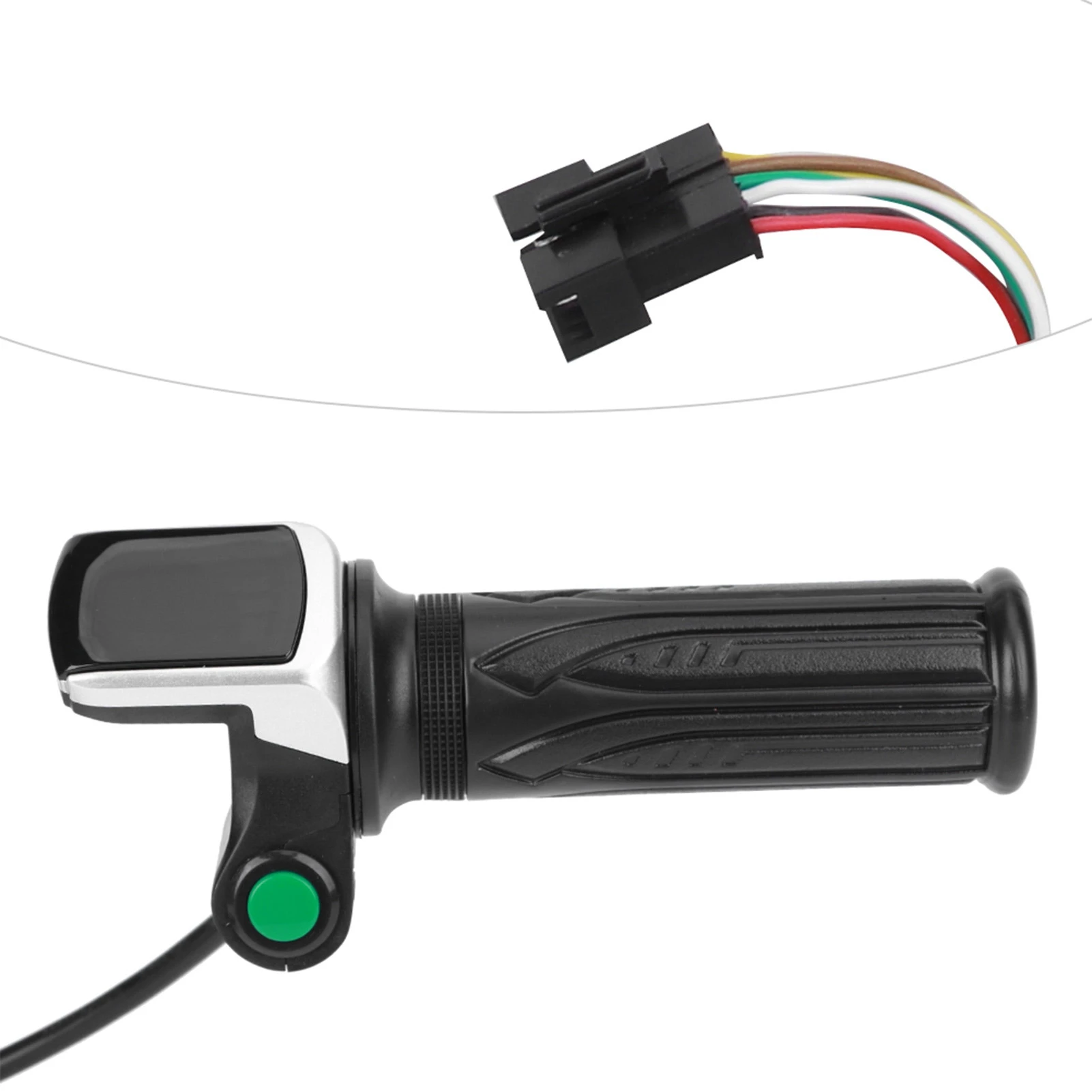Enhanced LCD Electric Bike Throttle Grip with Battery Display and Speed Control Function