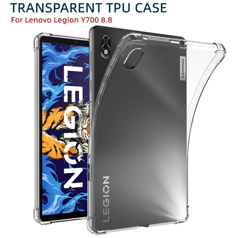 Tablet Case para Lenovo Legion Soft Silicone Shell Airbags Capa para Lenovo Y700 2023 Tb320f 8.8 2023 Tb-9707f