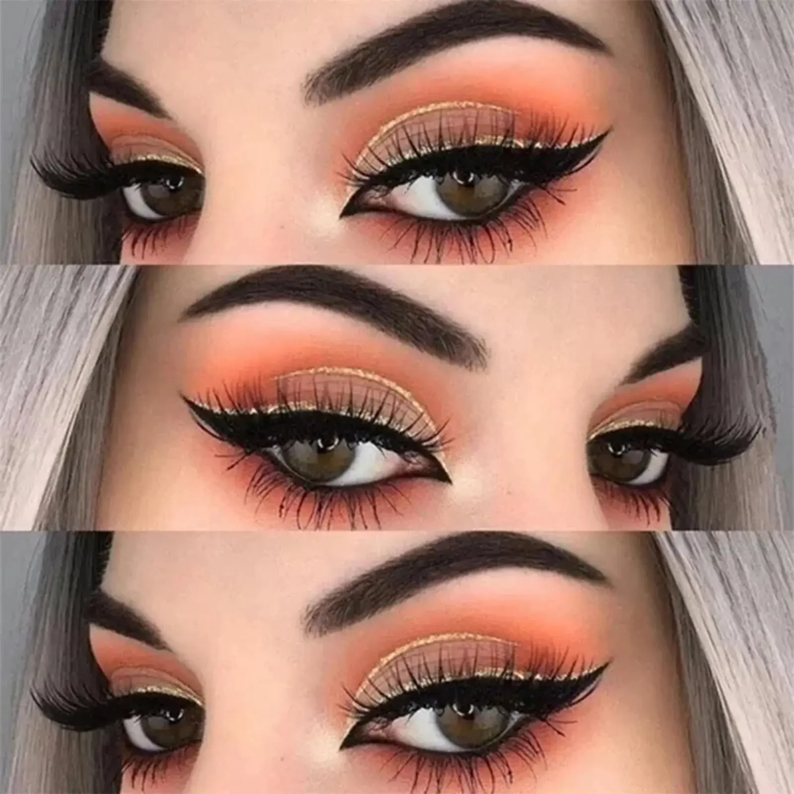Liquid Eyeliner Shiny Eye Liners Cosmetics Make Up for Women Pigment Beauty White Silver Rose Gold Color Liquid Glitter Eyeliner Makeup