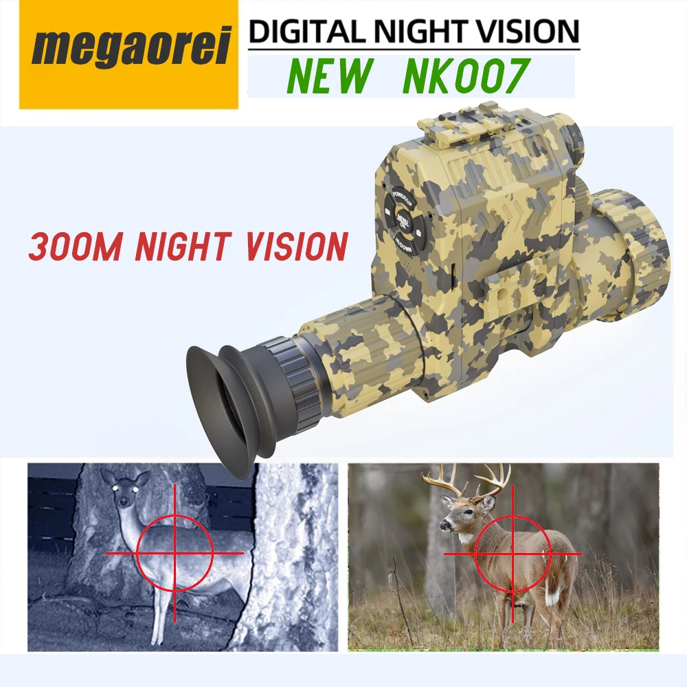 

2023 Новый megaorei NK007 лазерный инфракрасный HD 1080P бинокль ночного видения телескоп для охоты и кемпинга