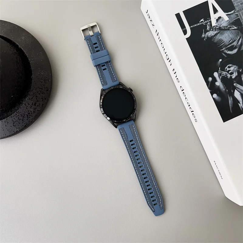 2 Stück 22 mm Nylonarmband für OnePlus Watch 3/2/2R/46 mm/für OPPO Watch X X2 für OPPO Watch 4 Pro Composite Silikonband-Armband – Detail 13