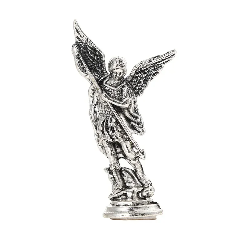 Exquisite Saint Michael Archangel Zinc Alloy Figurine - Guardian Statue