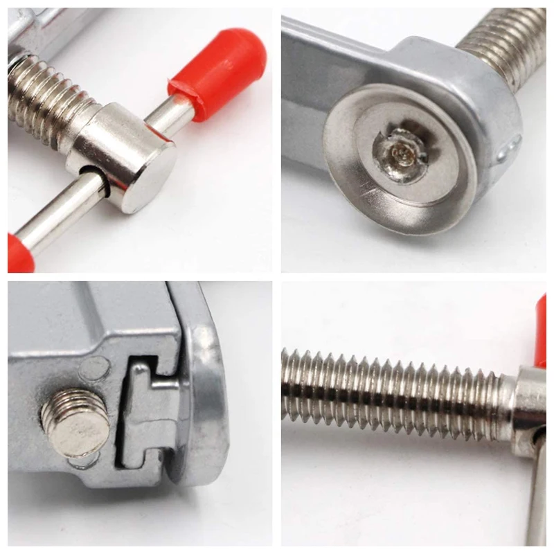 Mini Bench Vise Universal Table Vise Home Aluminum Clamp on Table Bench Vise DIY Household Flat Mouth Hand Tools