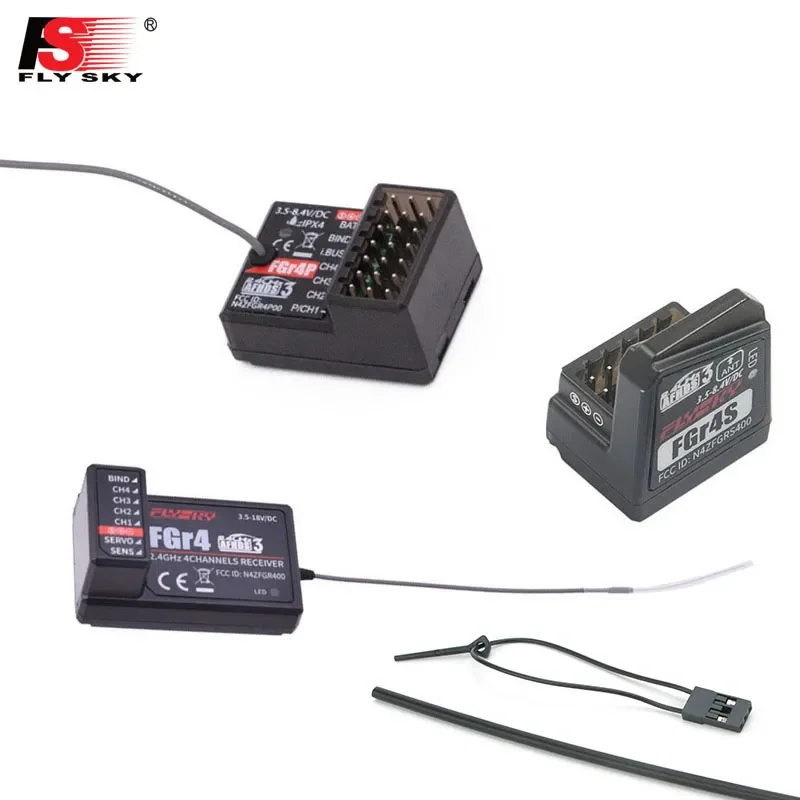 Всенаправленный приемник Flysky FGR4 FGR4S FGR4P со встроенной одинарной антенной, PPM/IBUS/PWM, компоненты дистанционного управления