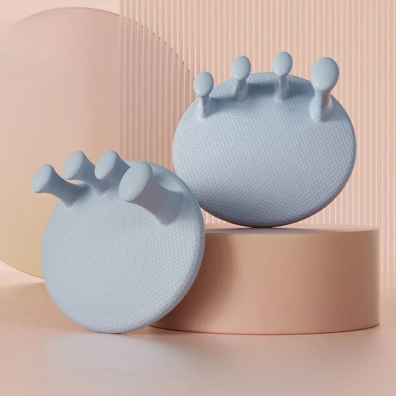 Foot Bow Trainer, Yoga Exercise, Toe Splices, Pink/Blue Valgus Thumb Corrector, Strength Training, Portable Foot Bow Trainer