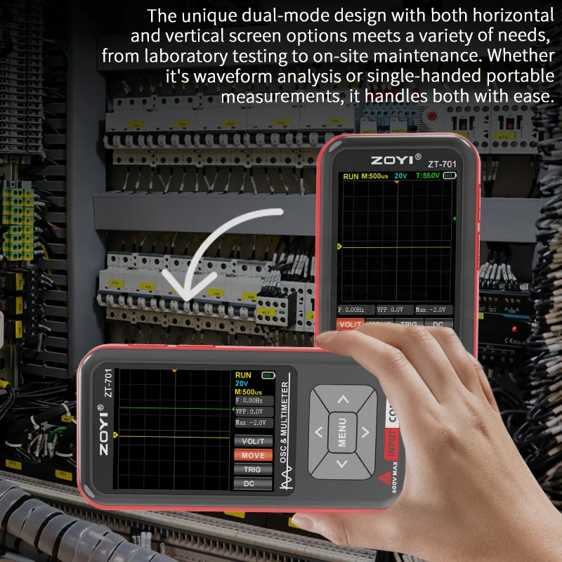 ZOYI ZT-701 2 IN 1 Digital Oscilloscope Multimeter 48Msps