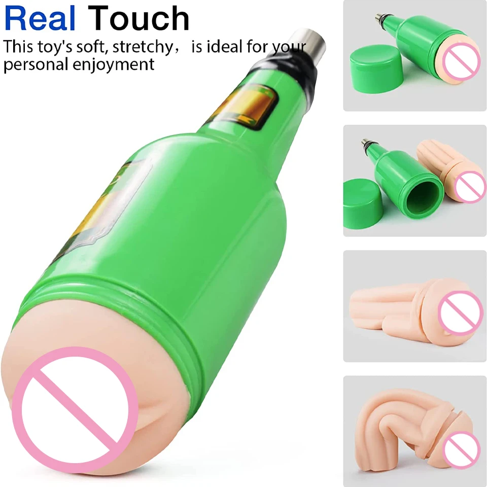 Sex Machine 3XLR Attachments – Realistic Pocket Cup, Automatic Thrusting,  Men Erectile Devices