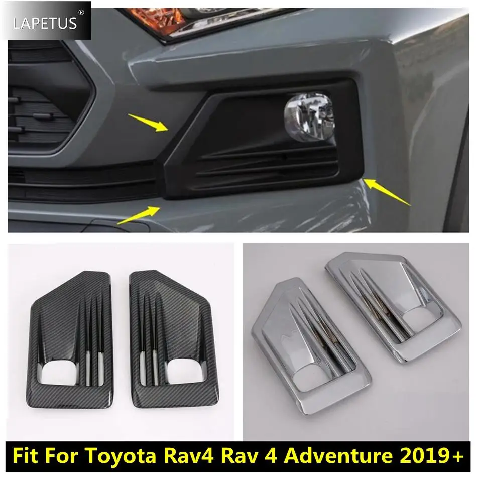 

Front Bumper Fog Lights Lamps Frame Cover Trim ABS Accessories Exterior For TOYOTA RAV4 RAV 4 XA50 Adventure Model 2019 - 2022