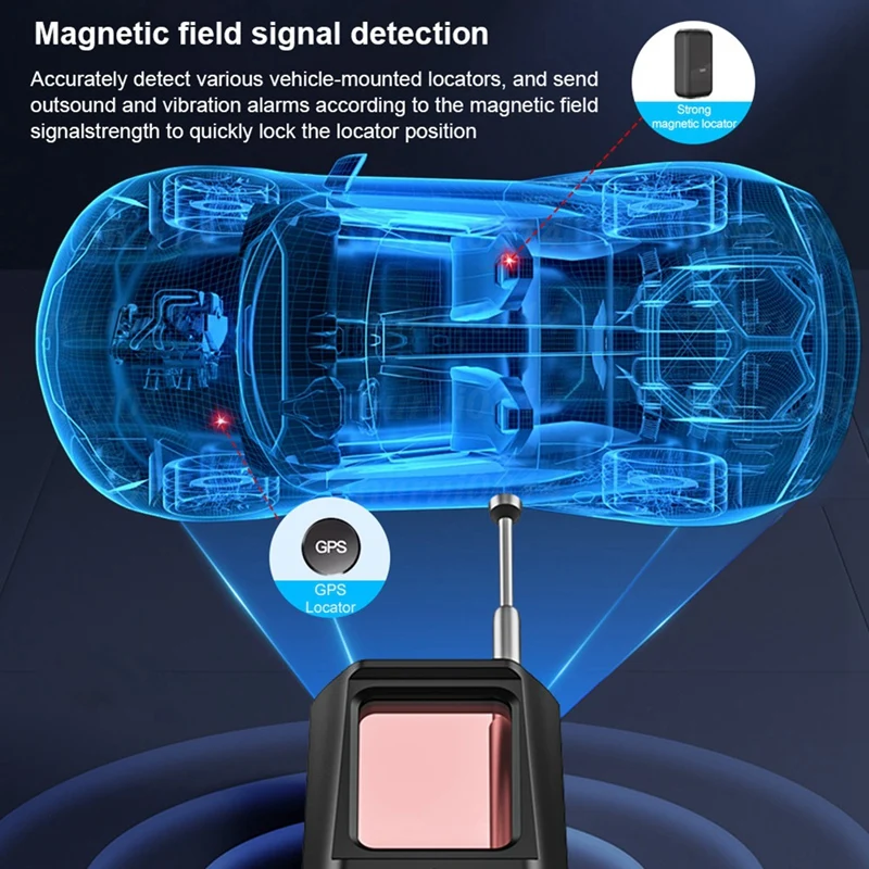 Detector Anti- Car GPS Tracker Listening Device Bug RF Wireless All Signal Scanner Security Protection 2