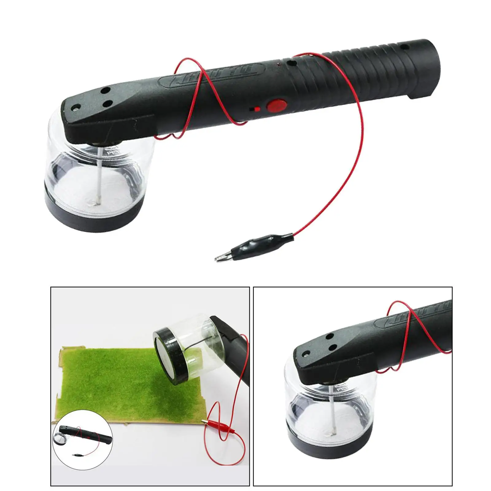 Grass Static Grass Applicator Electrostatic for DIY Scenic Modelling Craft