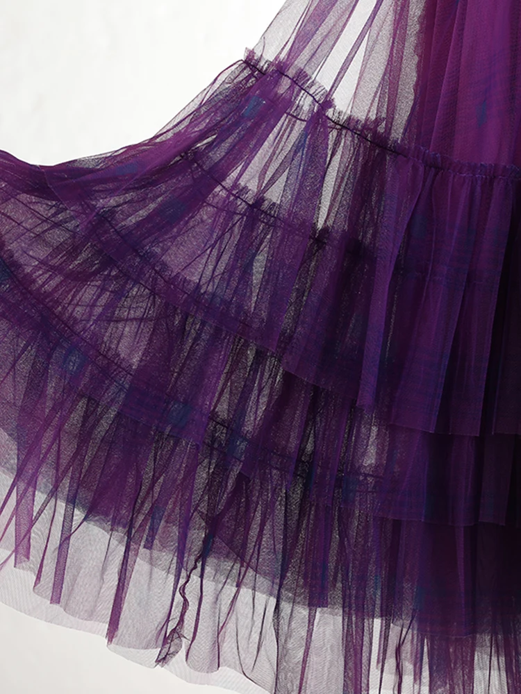 Twotwinstyle Patchwork Asymmetric Skirt | Asymmetrical Skirt