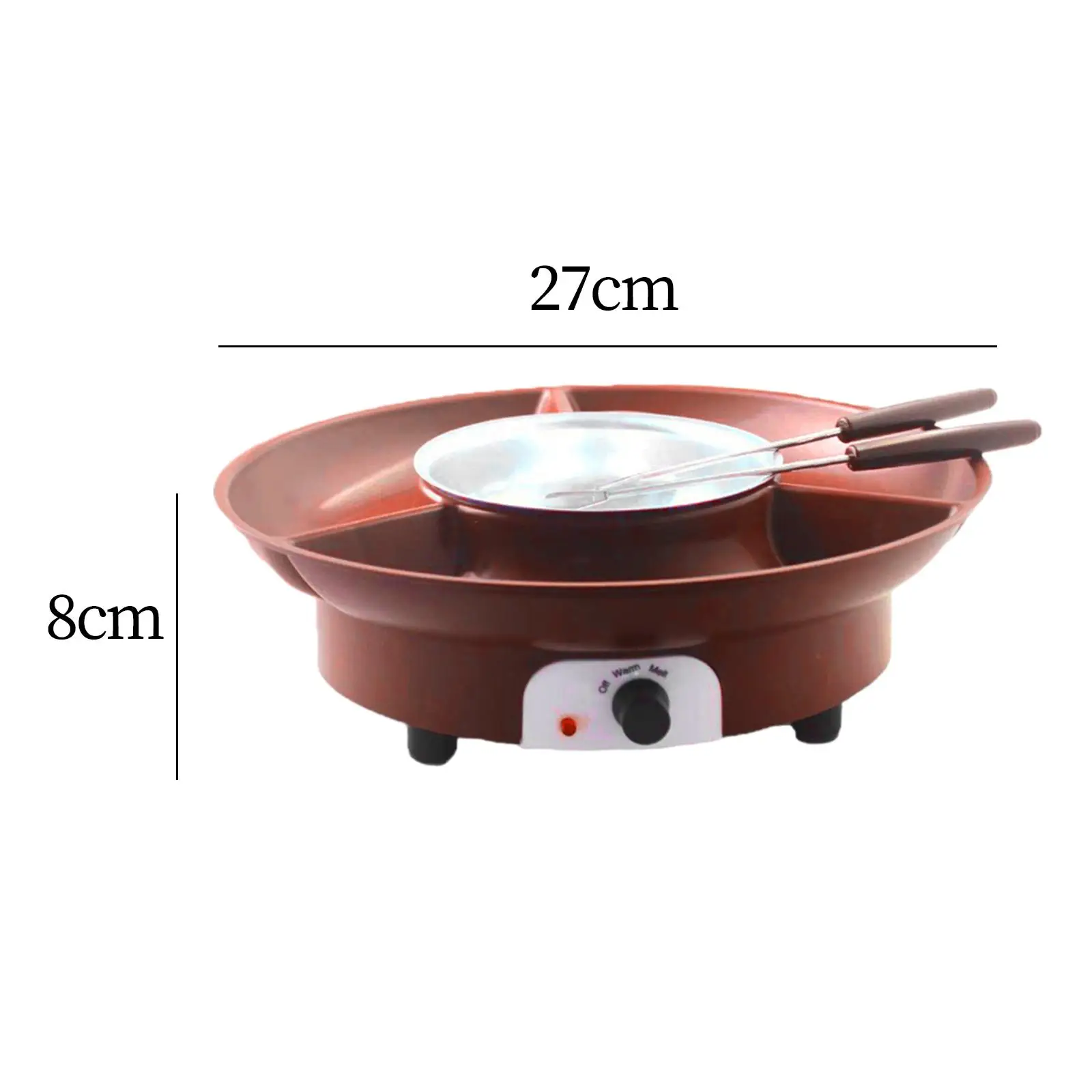 Chocolate Fondue Kits Lightweight DIY Melting Pot Practical Electric Fondue Pot Set for Festival Wedding Picnic Party Cheese