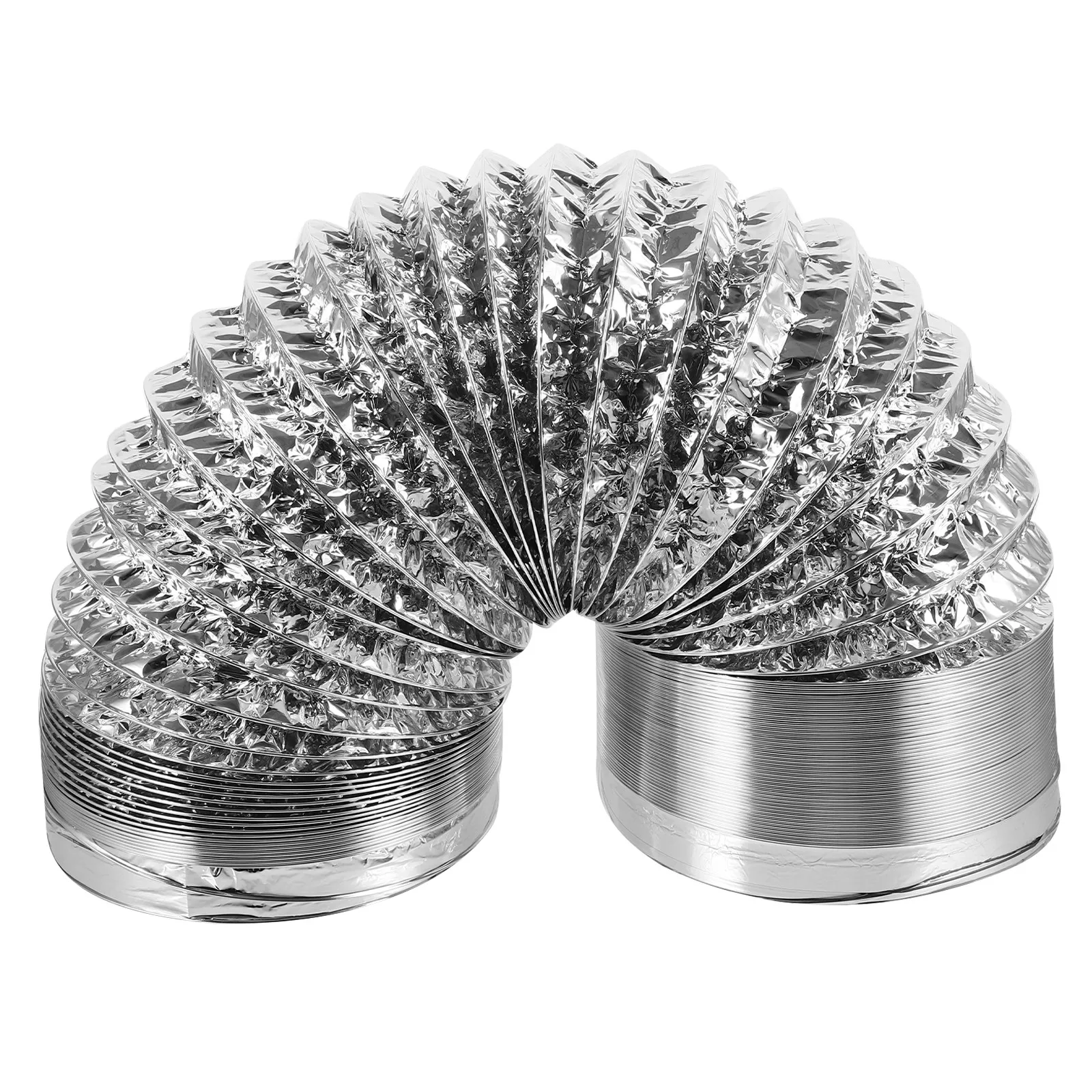 1Pcs 2M 실버 150Mm 직경 알루미늄 호일 배기 덕트 호스 주방 Ac 시스템 성장실용 유연한 내열성 환기 파이프