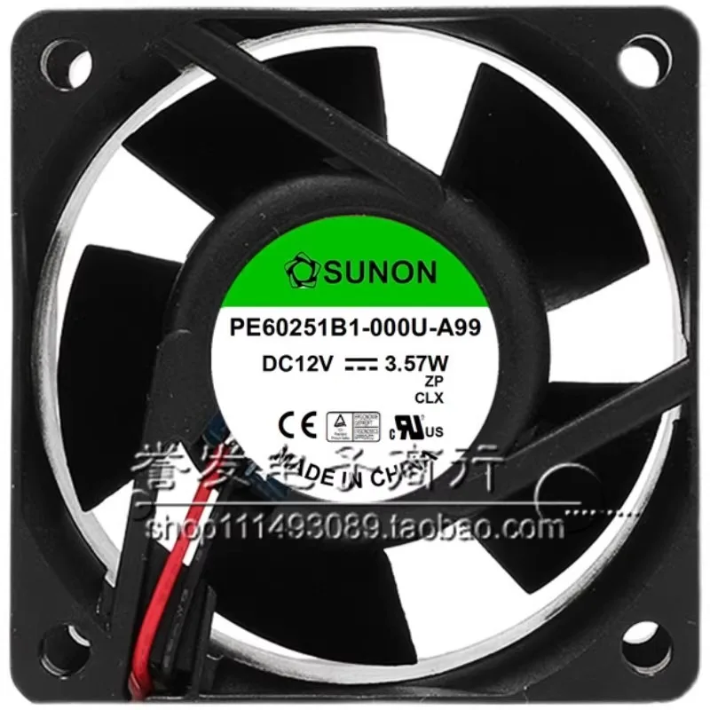 SUNON PE60251B1-000U-A99 6CM 스위치 팬 12V 3.57W용 새 냉각 팬