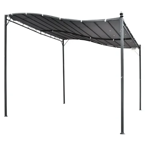 Wall-Mounted Metal Pergola 6