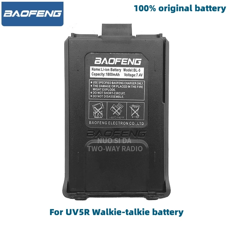 Batterie Baofeng UV-5R pour talkie-walkie, chargeur de type C, BL-5R, batterie 3800mAh pour talkie-walkie BF-F8, UV 5R, uv5r, UV-5RE, UV-5RA